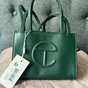 Small Telfar Bag in Dark Olive